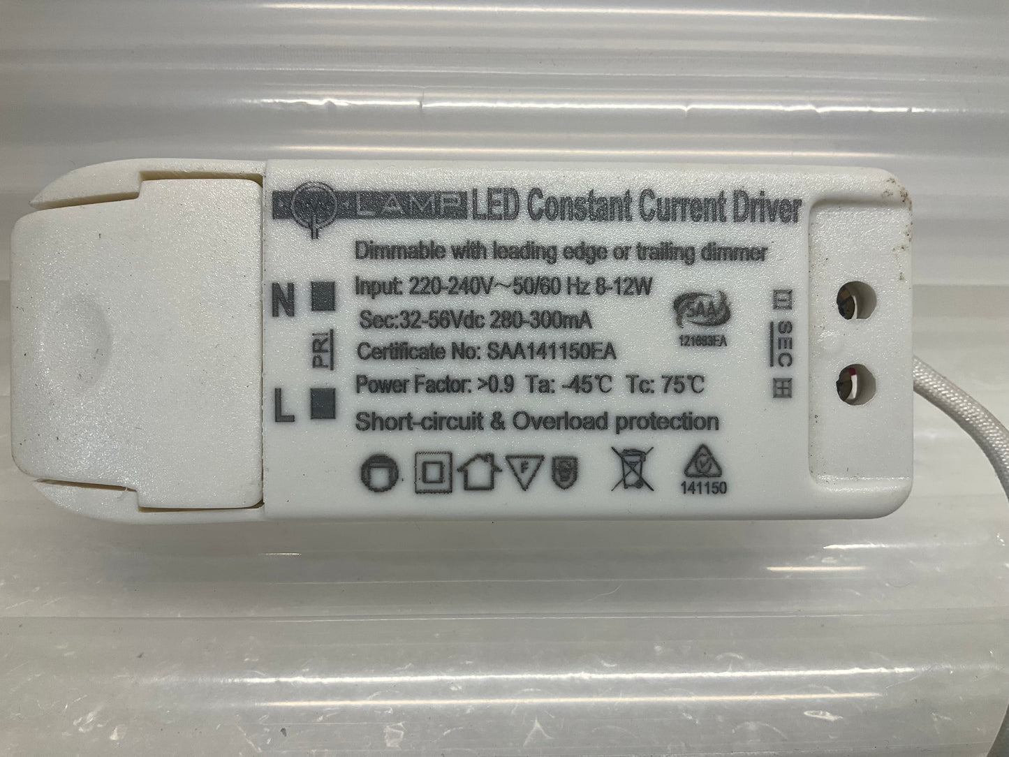 LED CONSTANT CURRENT DRIVER 300mA 32-56V SAA141150EA